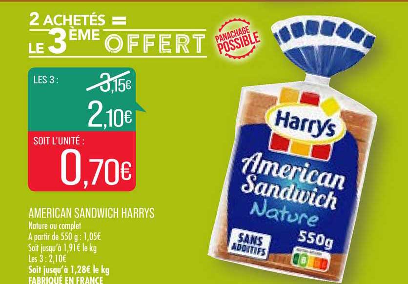 american sandwich harrys