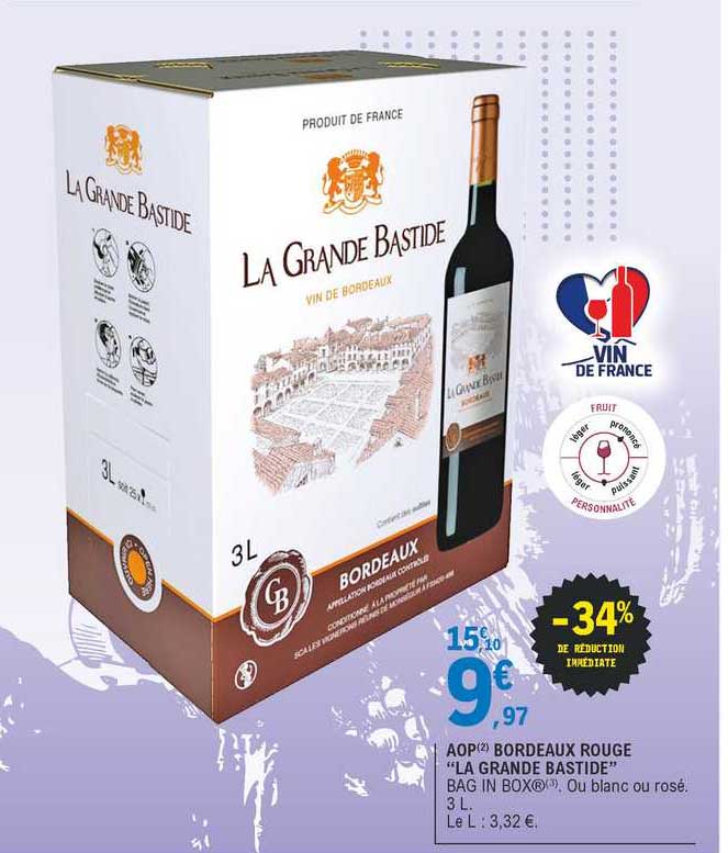aop bordeaux rouge "la grande bastide"