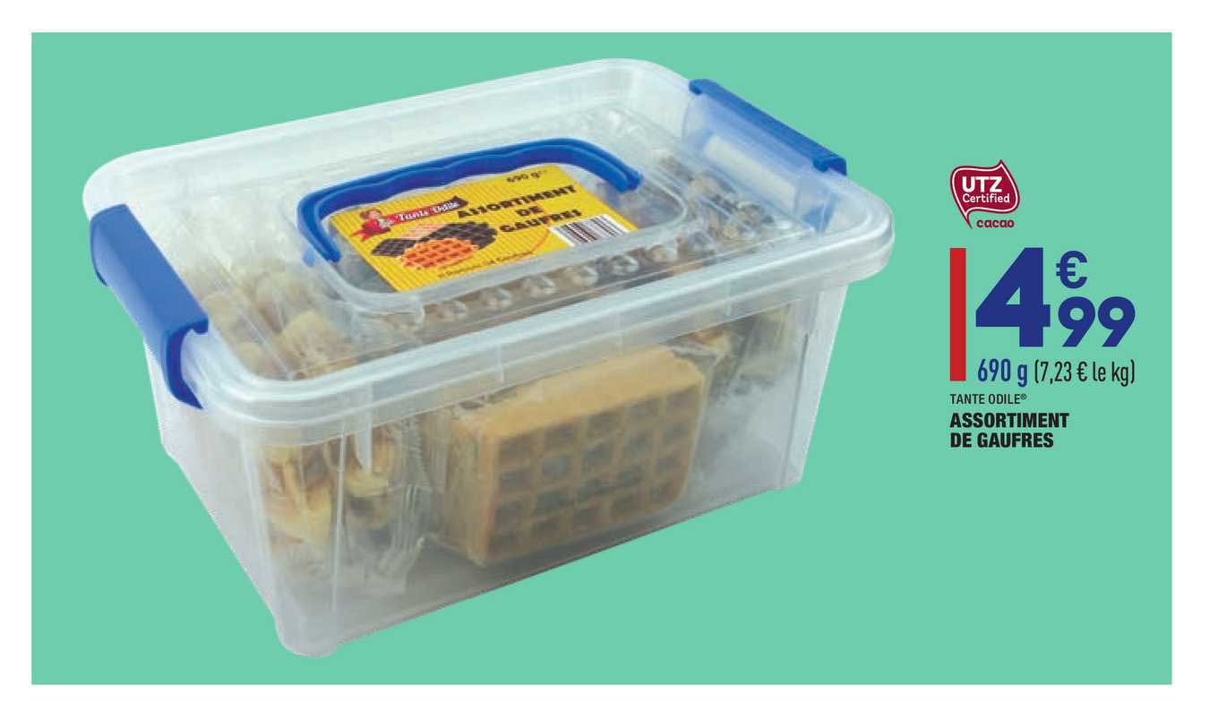 assortiment de gaufres tante odile