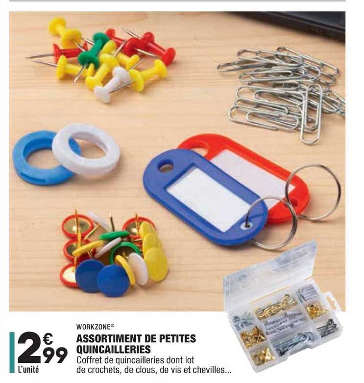 assortiment de petites quincailleries workzone