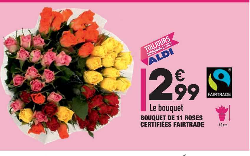 Bouquet De 11 Roses Certifiées Fairtrade