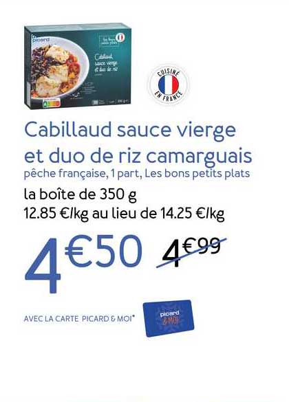 cabillaud sauce vierge et duo de riz camarguais