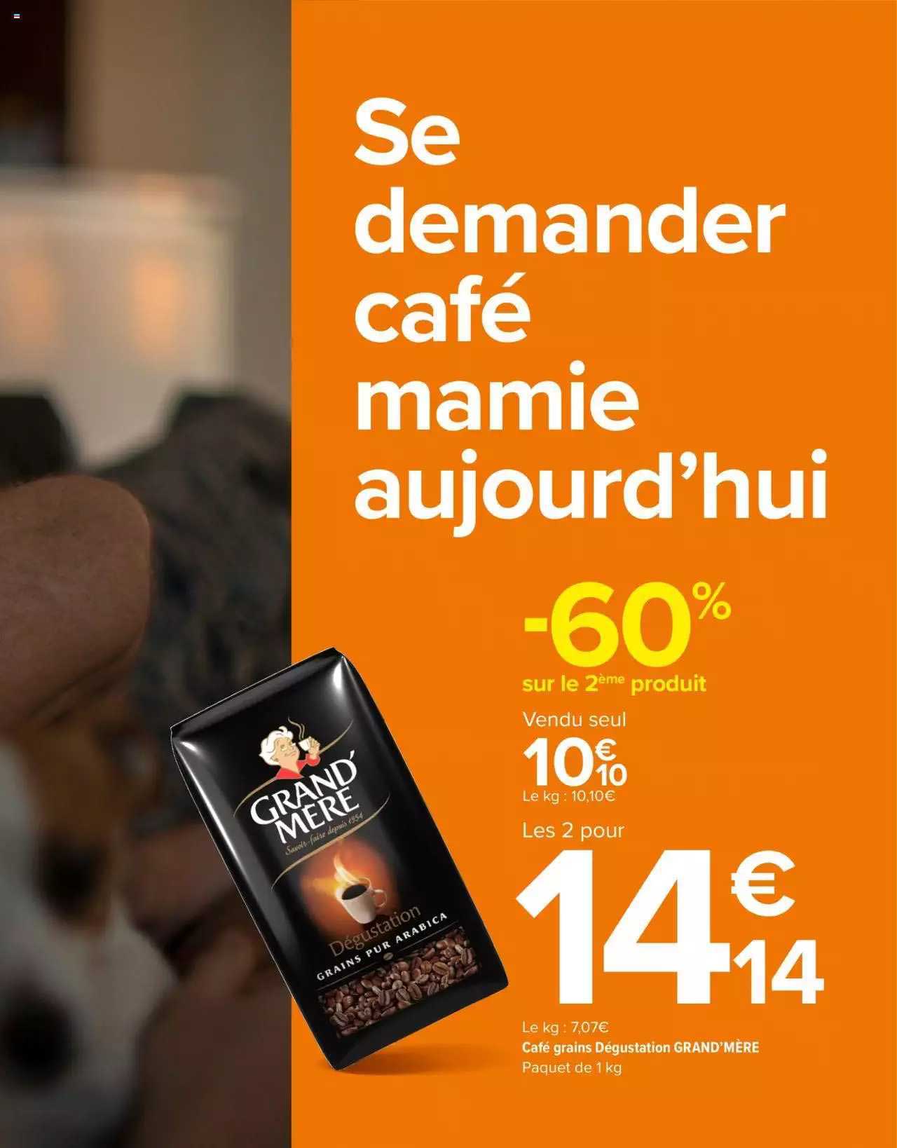 café grains dégustation grand' mère