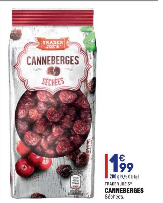 canneberges trader joe's