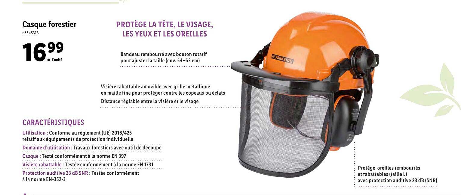 casque forestier