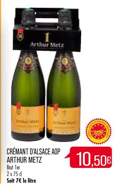 crémant d'alsace aop arthur metz