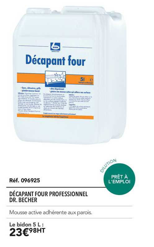 décapant four professionnel dr. becher
