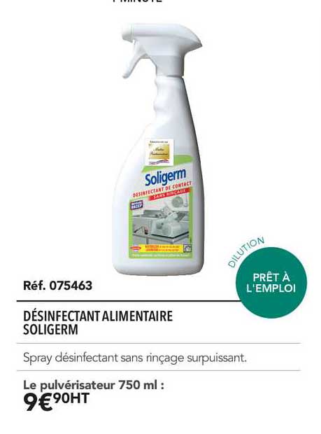 désinfectante alimentaire soligerm