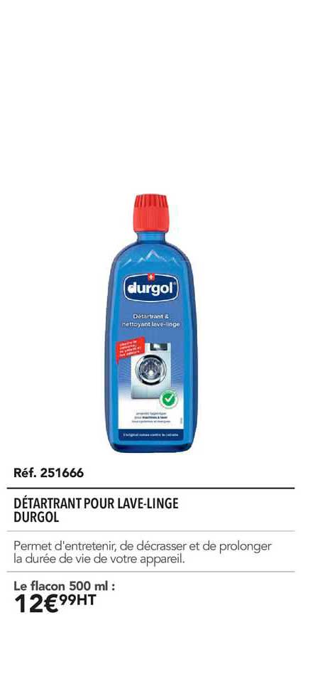 détartrant pour lave linge durgol