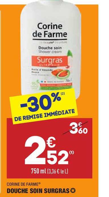 douche soin surgras corine de farme