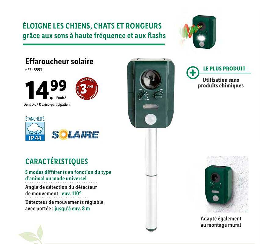 effaroucheur solaire