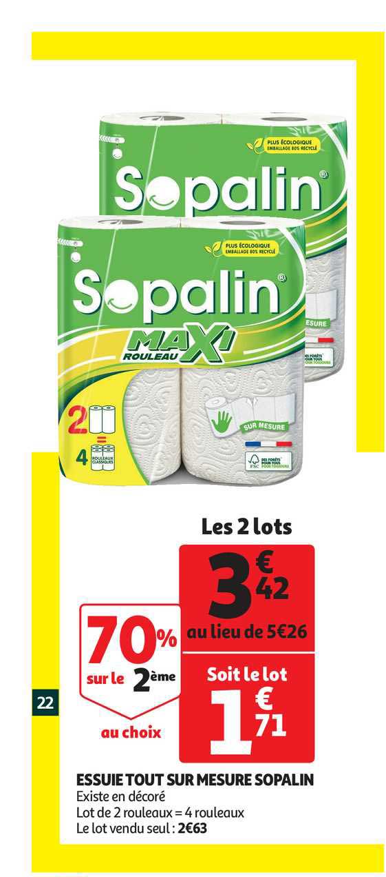 essuie tout sur mesure sopalin
