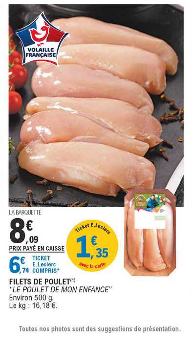 filets de poulet "le poulet de mon enfance"