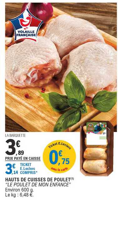 hauts de cuisses de poulet "le poulet de mon enfance"