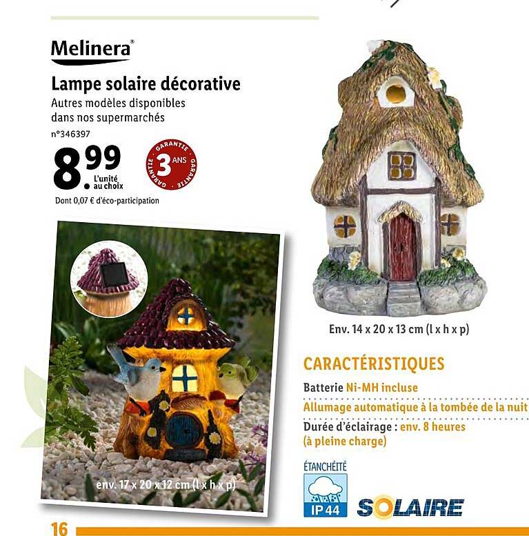 lampe solaire décorative melinera