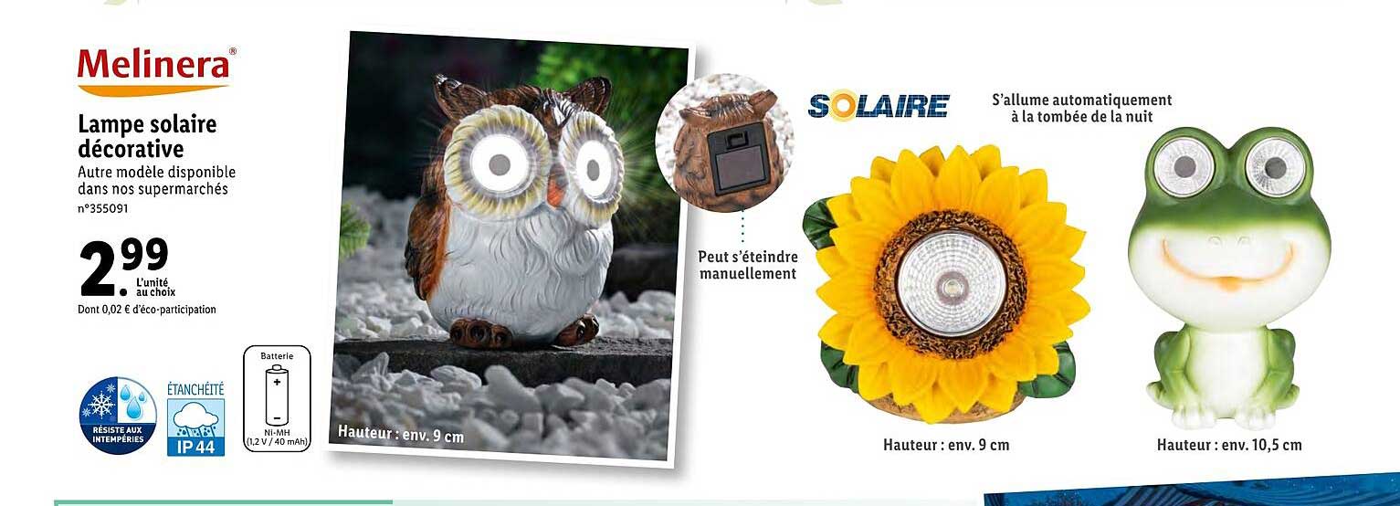 lampe solaire décorative melinera