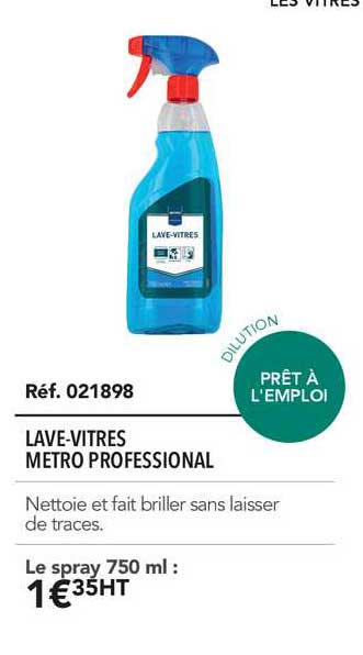 Lave Vitres Metro Professional