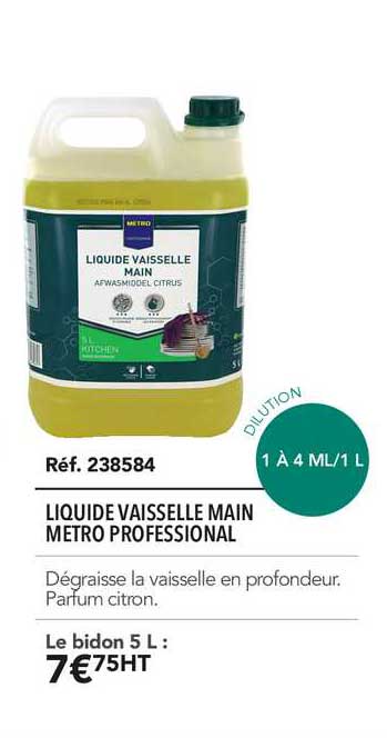 Liquide Vaisselle Main Metro Professional