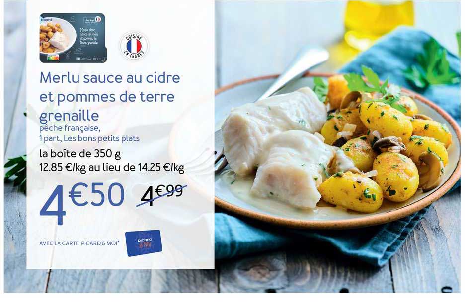 Merlu Sauce Au Cidre Et Pommes De Terre Grenaille