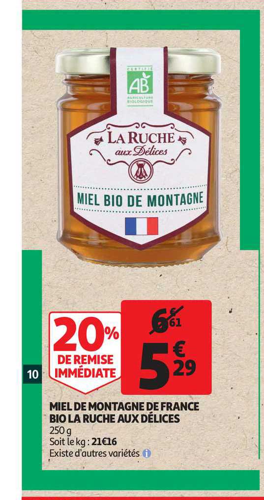 miel de montagne de france bio la ruche aux délices