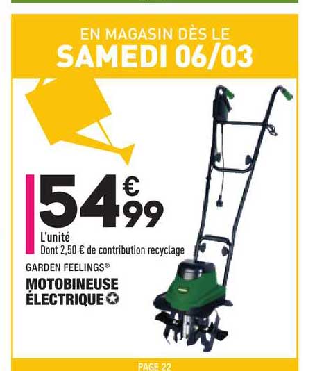 motobineuse électrique garden feelings