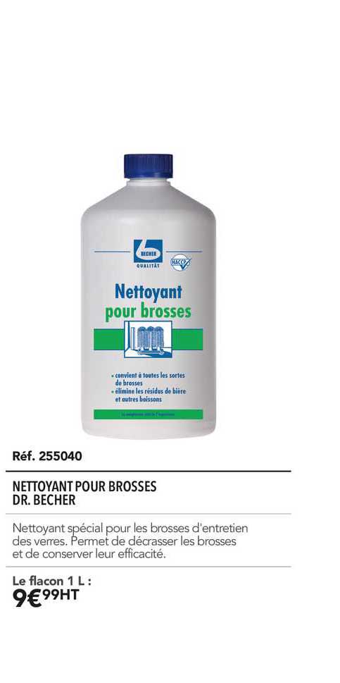 nettoyant pour brosses dr. becher