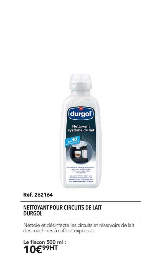 nettoyant pour circuits de lait durgol