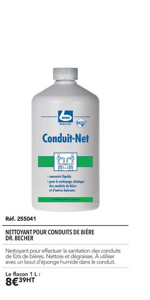 nettoyant pour conduits de bière dr. becher