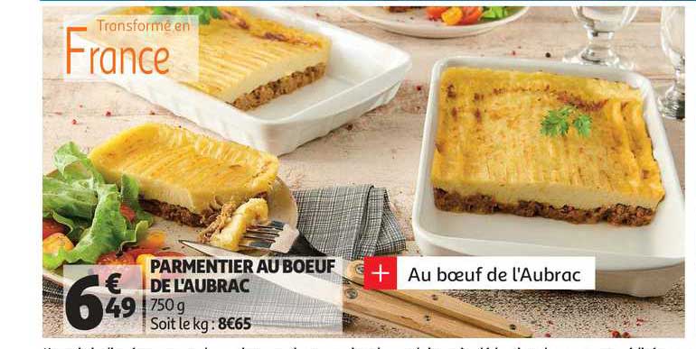 parmentier au bœuf de l'aubrac