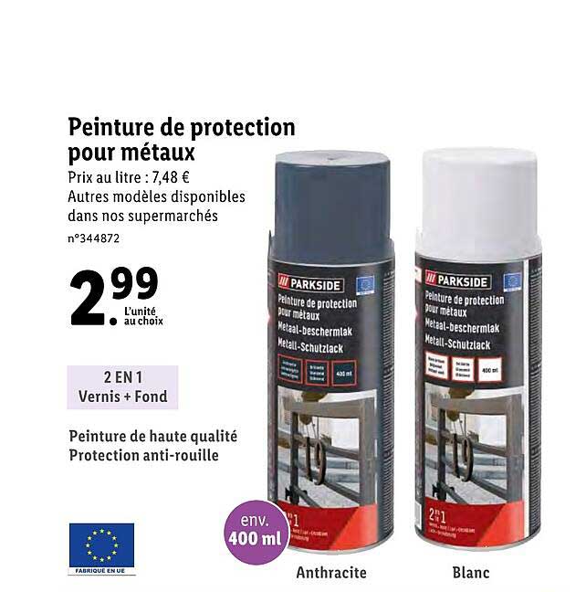 peinture de protection pour métaux