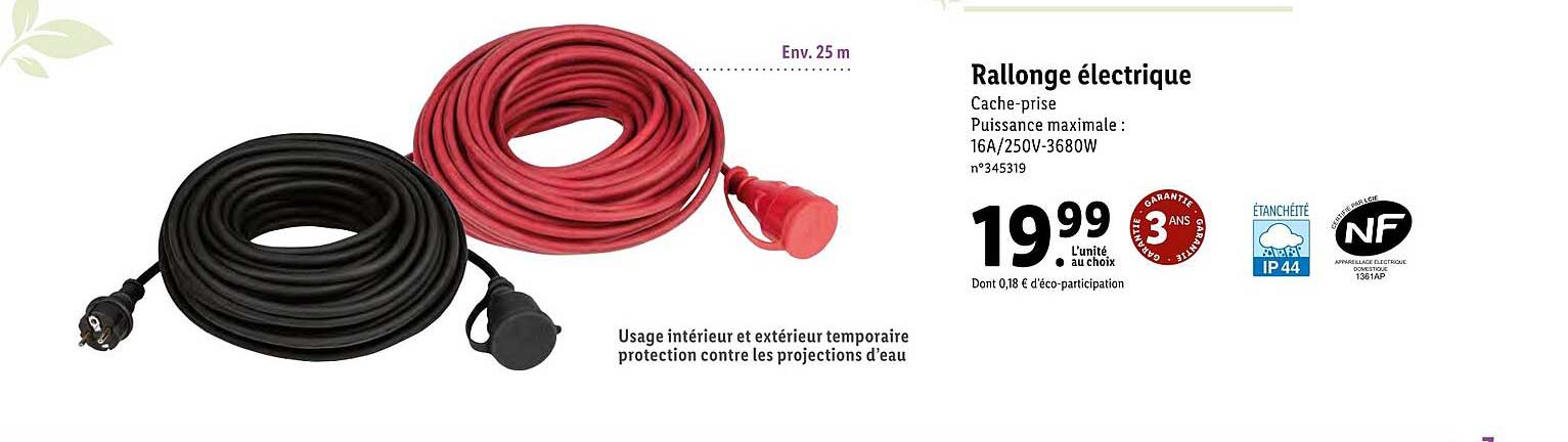 Rallonge électrique