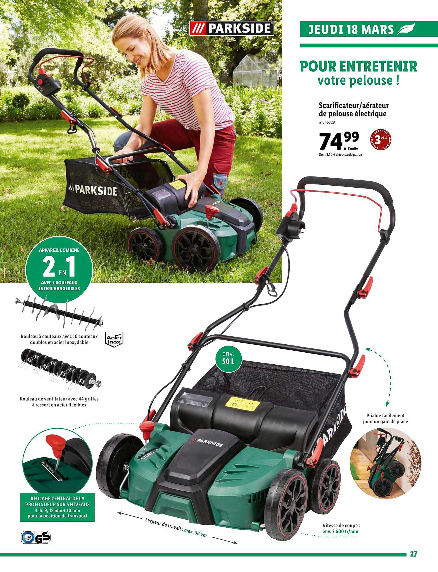 Scarificateur - Sécateur De Pelouse électrique