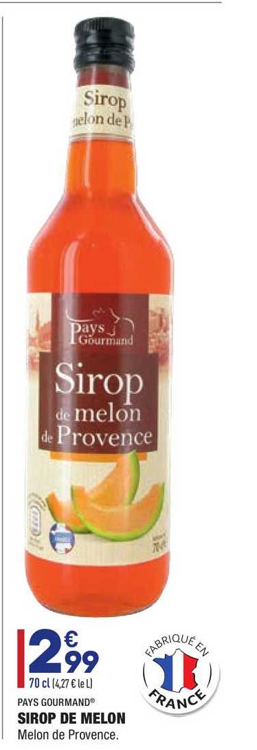Sirop De Melon Pays Gourmand