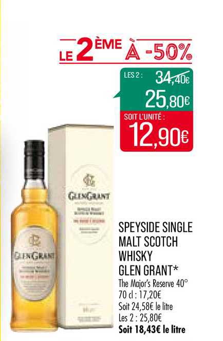 speyside single malt scotch whisky glen grant