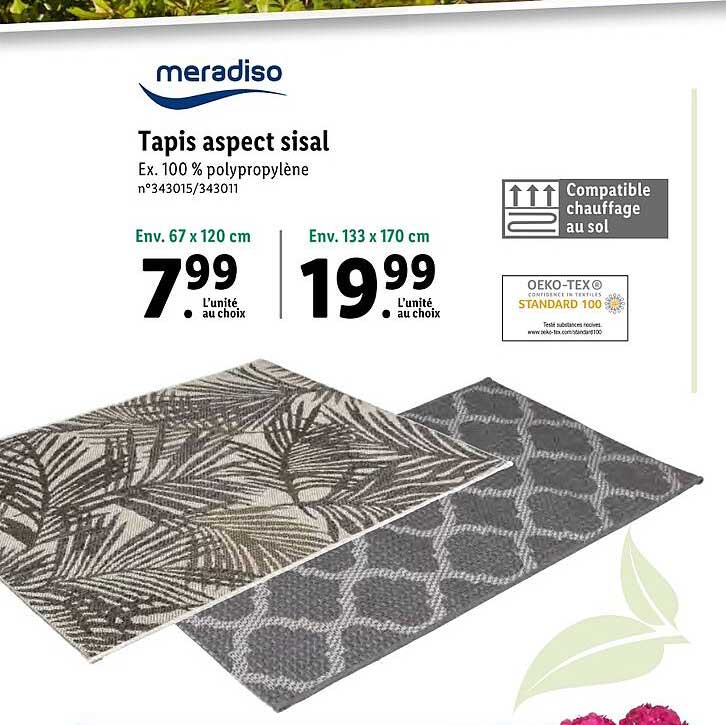 tapis aspect sisal meradiso