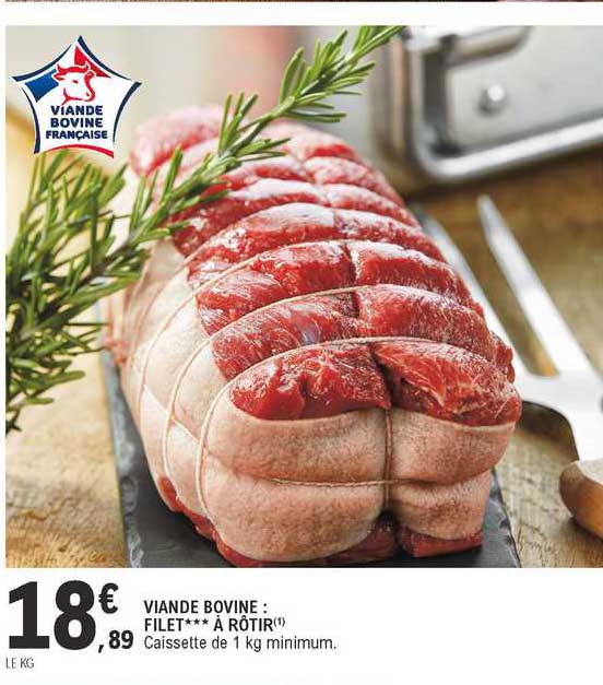 Viande Bovine : Filet à Rôtir