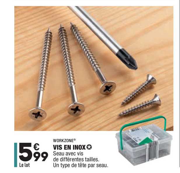 Vis En Inox Workzone