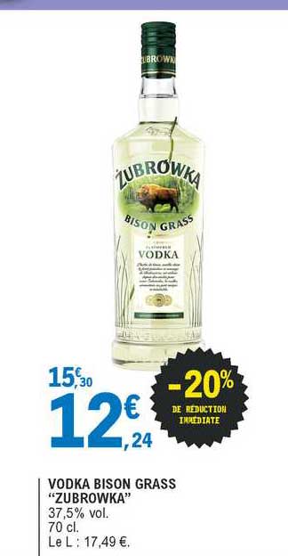 Vodka Bison Grass "zubrowka"