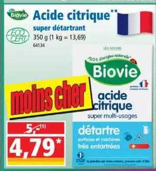 acide citrique super détartrant