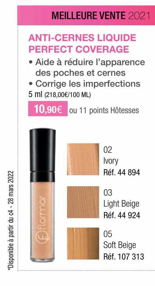 anti-cernes liquide perfect coverage