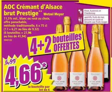 aoc crémant d'alsace brut prestige wetzel meyer