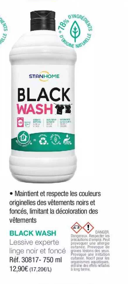 black wash lessive experte linge noir et foncé