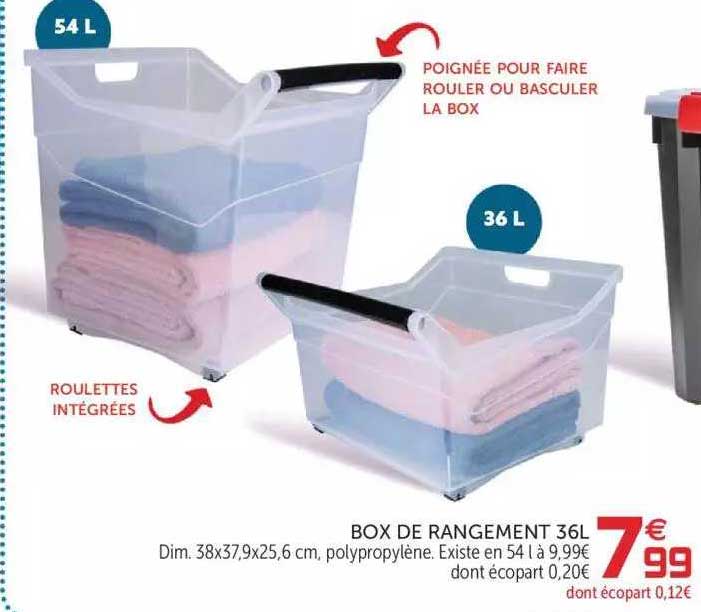 box de rangement 36l