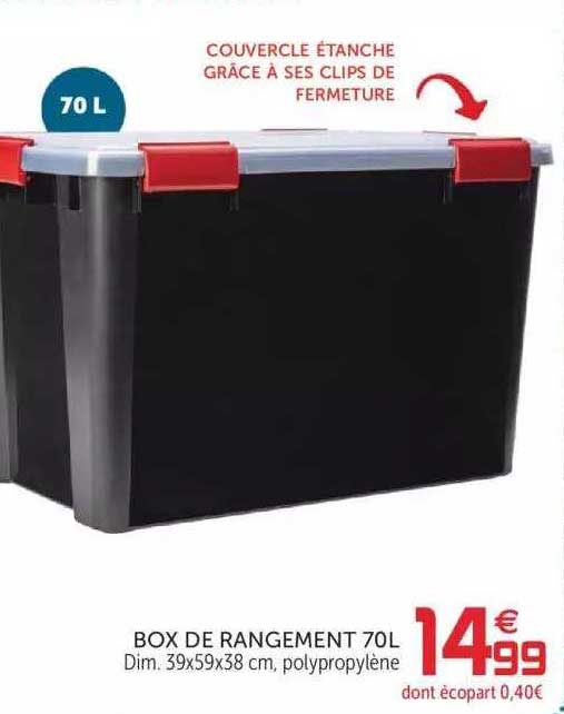 box de rangement 70l