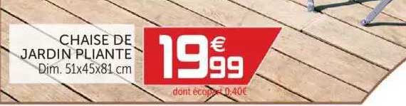 Chaise De Jardin Pliante