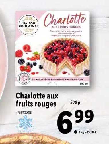 charlotte aux fruits rouges maison prolainat