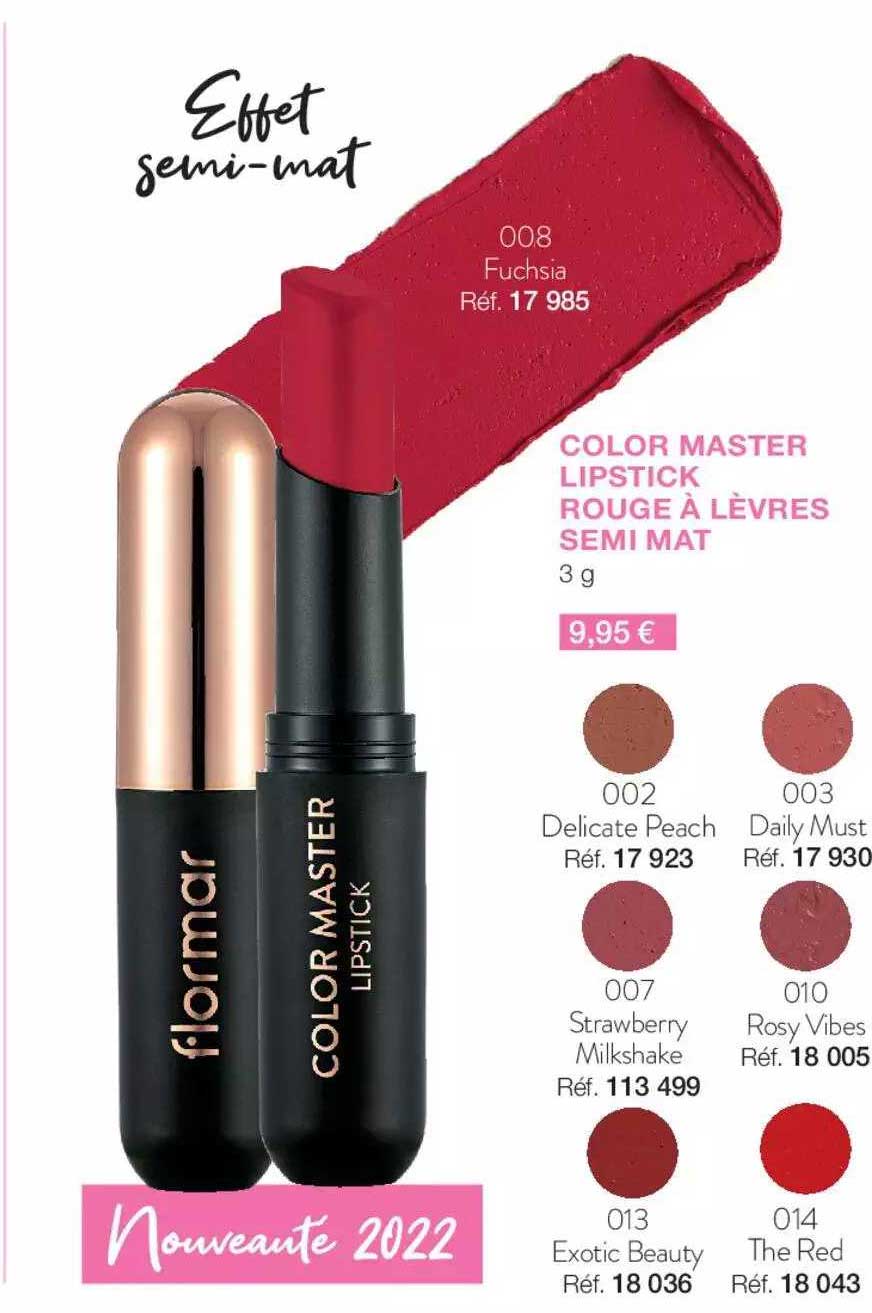 color master lipstick rouge à lèvres semi mat