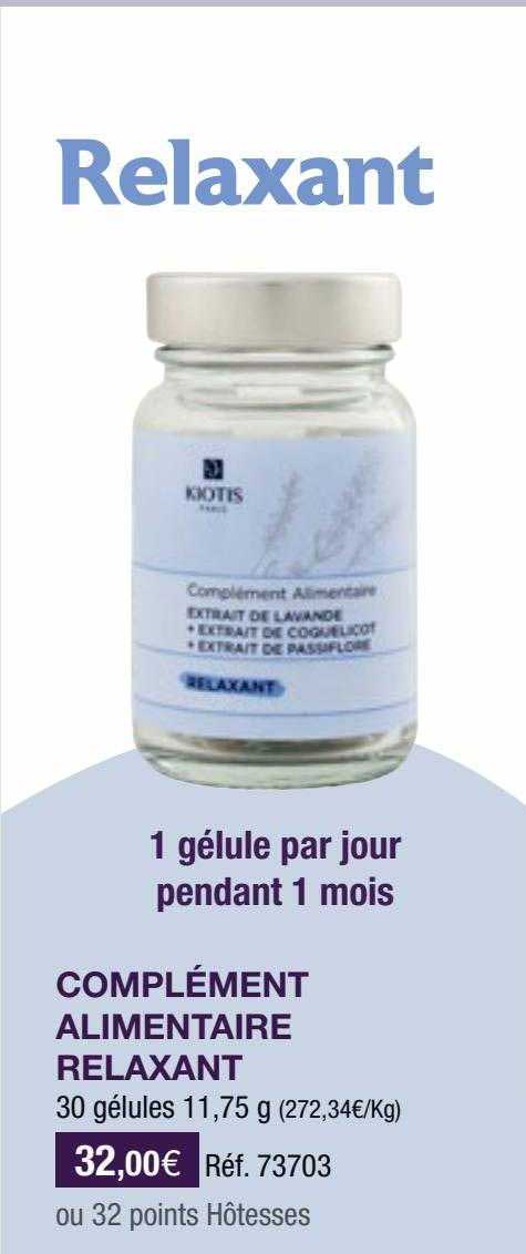 complément alimentaire relaxant