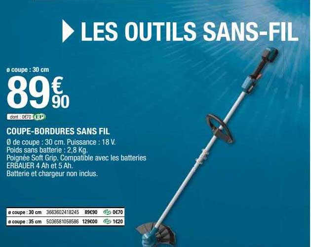 coupe-bordures sans fil