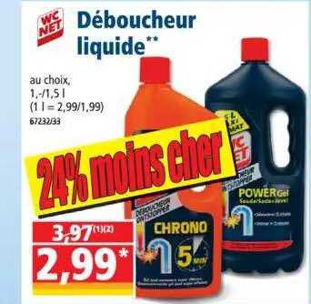 Déboucheur Liquide Wc Net